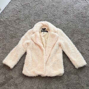 CozyBazar Plush Cream Teddy Jacket - Open-Front Women’s Coat